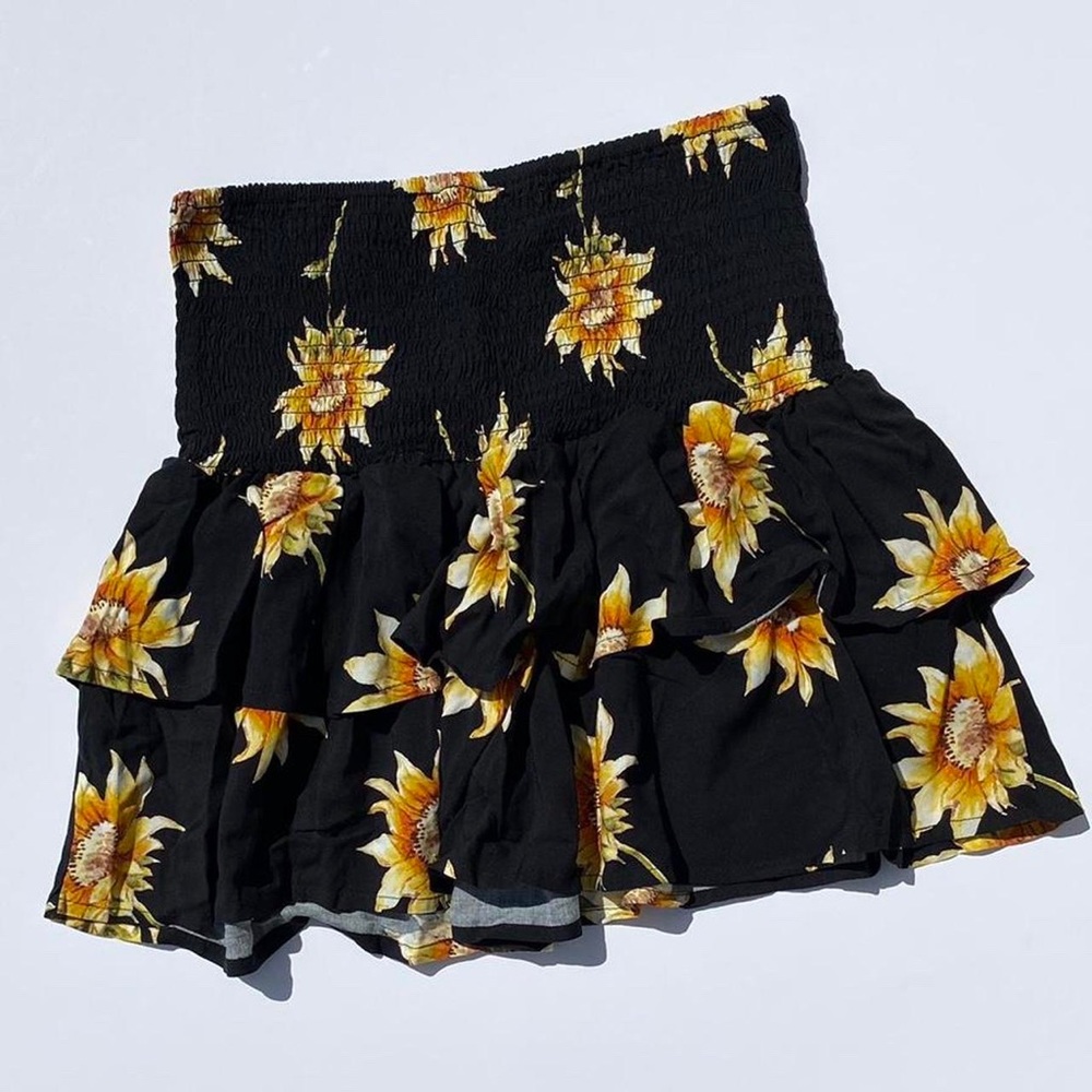 Forever 21 Sunflower Strapless Top Women's Large Summer Spring Outdoor Vacation